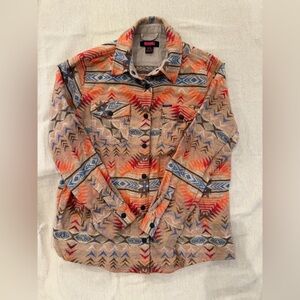 Rock & Roll Denim Geometric Women’s Shacket